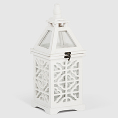 Подсвечник-фонарь Ad trend малый 16х16х33 см белый