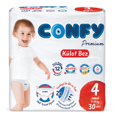 Трусики детские Confy premium maxi, размер 4, 9-15 кг, 30шт