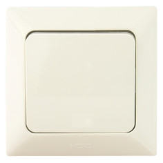 Выключатели встраиваемые выключатель 1-клавишный NE-AD Aras крем