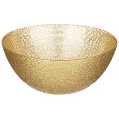 Салатник стекло, круглый, 15 см, Miracle gold shiny, Akcam, 339-386