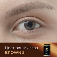 Контактные линзы OKVISION Цветные контактные линзы OKVision Fusion color Brown 3 на 3 месяца