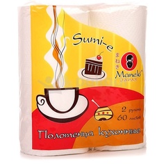 Бумажное полотенце MANEKI Полотенца кухонные бумажные Sumi-e 2