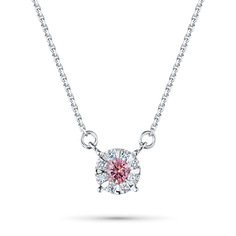 Колье из белого золота э0912кл05153500_pink ЭПЛ Даймонд