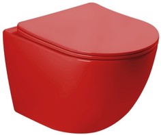 Подвесной безободковый унитаз с сиденьем микролифт SantiLine SL-5005MR