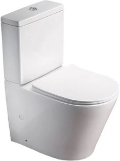 Унитаз-компакт безободковый с сиденьем микролифт SantiLine SL-5014