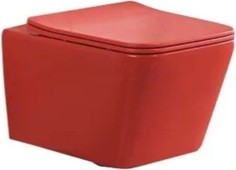 Подвесной безободковый унитаз с сиденьем микролифт SantiLine SL-5007MR