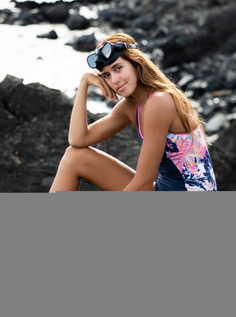 Женский купальник ROXY Fitness Mood Indigo
