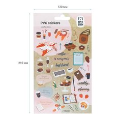 Наклейки Meshu Coffee time, 10х21 см, 43 наклейки, ПВХ