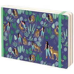 Скетчбук - альбом для рисования Lovely leopard, 80л, В6, 100г/м2, твердая обложка, карман, дополнительный лист Greenwich Line