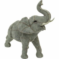 Статуэтка Слон, 38 х 37 х 17 см, серая Kare