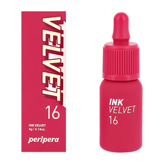 Помада для губ PERIPERA PERIPERA INK VELVET жидкая тон 16 heart fuchsia pink