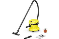 Пылесос строительный Karcher WD 2 Plus V-12/6/18/C 1000Вт (уборка: сухая/влажная) желтый