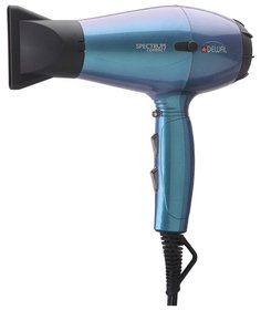 Фен Dewal Spectrum Compact бирюзовый хамелеон, 2100 Вт, ионизация, 2 насадки