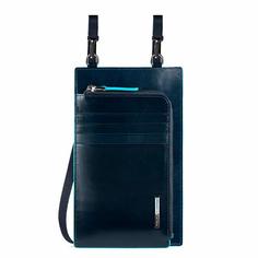 Клатч Piquadro Blue Square AC5634B2R/BLU2 синий натур.кожа