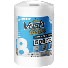 Универсальные полотенца Family Master отрывные 500 листов в рулоне Vash Gold