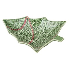 Блюдо-ель Bordallo Pinheiro Новый год 27,5 см зеленое