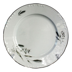 Тарелки тарелка THUN Констанция Серебрянные колосья 19см десертная фарфор