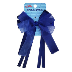 Аксессуары для волос MORIKI DORIKI Синий бант на резинке SCHOOL Collection Blue bow elastic