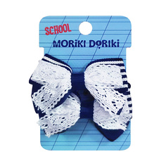 Аксессуары для волос MORIKI DORIKI Сине-белые бантики на резинке SCHOOL Collection Blue&White bows elastic