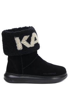 Полусапоги замшевые Karl Lagerfeld