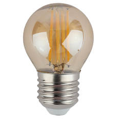 Лампочка Лампа светодиодная филаментная ЭРА E27 9W 4000K золотая F-LED P45-9w-840-E27 gold Б0047031 ERA