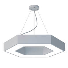 Светильник Подвесной светодиодный cветильник Geometria ЭРА Hexagon SPO-123-W-40K-045 45Вт 4000К белый Б0050554 ERA