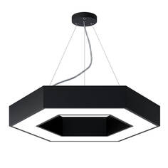 Светильник Подвесной светодиодный cветильник Geometria ЭРА Hexagon SPO-123-B-40K-045 45Вт 4000К черный Б0050555 ERA