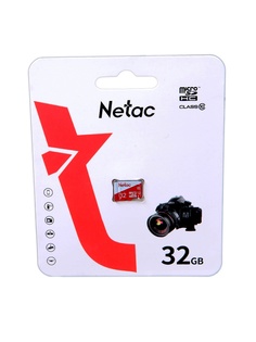 Карта памяти 32Gb - Netac MicroSD P500 Eco Class 10 NT02P500ECO-032G-S