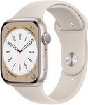 Умные часы Apple Watch Series 8 GPS 45mm StarlightAl/Starlight Sport (MNP23ZP/A)