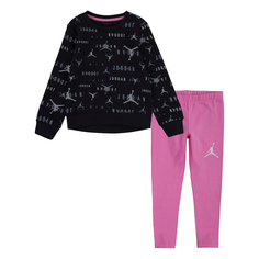 Детский костюм Комплект: пуловер и брюки Iridescent Crew Legging Jordan