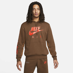 Мужская худи Air Brushed-Back Fleece Pullover Hoodie Nike