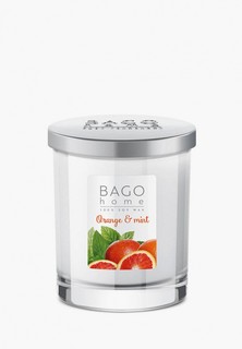 Свеча ароматическая Bago Home в стекле Апельсин с мятой 132 г