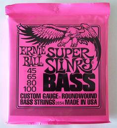 2834 Super Slinky Nickel Wound Electric Bass Strings - 45-100 Gauge Ernie Ball