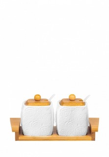 Сахарница Elan Gallery 2 шт., 400 мл 24,5х10х11 см Розы