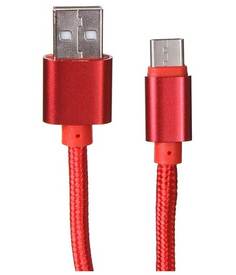 Кабель Media Gadget USB - Type-C 2A 1.0m Red MGC011TRD