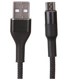 Кабель Media Gadget USB - MicroUSB 2A 1.0m Black MGC020NBK
