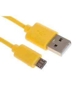 Дата-Кабель Red Line USB - Micro USB, PVC, желтый