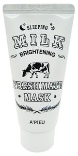 Маска для лица ночная APIEU Fresh Mate Milk mask (Brightening) Apieu