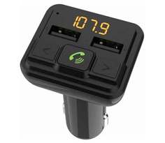 FM-трансмиттер Ritmix FMT-A880 черный MicroSD BT USB