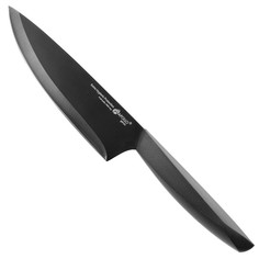 Ножи кухонные нож APOLLO Genio Nero Steel 15см кухонный нерж.сталь с антибакт.покр., пластик