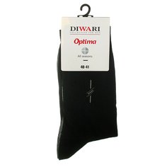 Носки для мужчин, хлопок, Diwari, Optima, 000, черные, р. 25, 7С-43СП