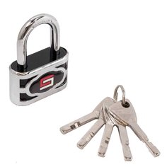 Замок навесной Булат, ВС 3-П50 ПЛ, 13 650, дисковый, серый, 5 ключей