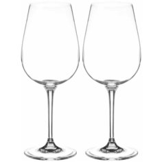 Бокал для вина, 580 мл, хрустальное стекло, 2 шт, Wilmax, Cristalline, в цветной упаковке, WL-888034/2C