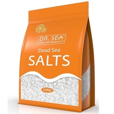 Соль для ванны DR. SEA Натуральная минеральная соль Мертвого моря обогащенная экстрактом апельсина. 1200.0