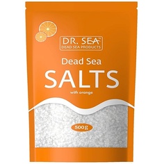 Соль для ванны DR. SEA Натуральная минеральная соль Мертвого моря обогащенная экстрактом апельсина. 500.0