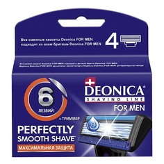 Станок для бритья DEONICA Сменные кассеты для бритья 6 лезвий FOR MEN 4
