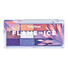 Тени для век RUBY ROSE Палетка теней для век Flame and ice