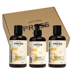 Набор средств для умывания PRESS GURWITZ PERFUMERIE Набор Шампунь для волос безсульфатный №5+ Гель для душа + Жидкое мыло