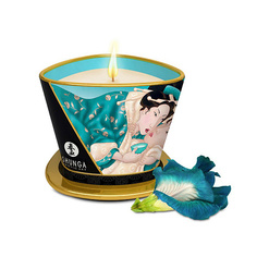 Массажное масло SHUNGA Массажное аромамасло в виде свечи Островные цветы 170