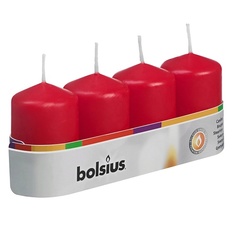 Набор ароматических свечей BOLSIUS Свечи столбик Bolsius Classic красные